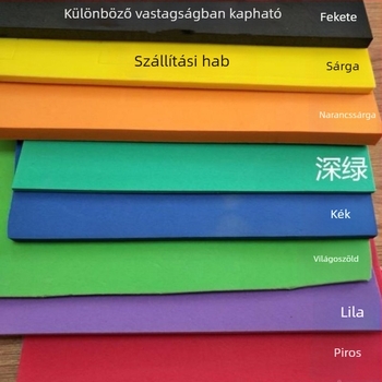 EVA habanyag lemez és tekercsanyag, ütéscsillapító tömítés, színes EVA hablemez, különböző keménységek
