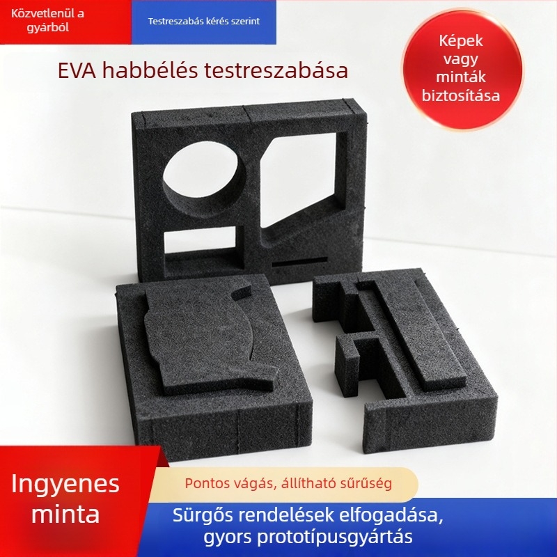 Kétoldalas EVA belső bevonat szerszámokhoz, belső támasz, ütéscsillapító hab gravírozási és vágási alkalmazásokhoz