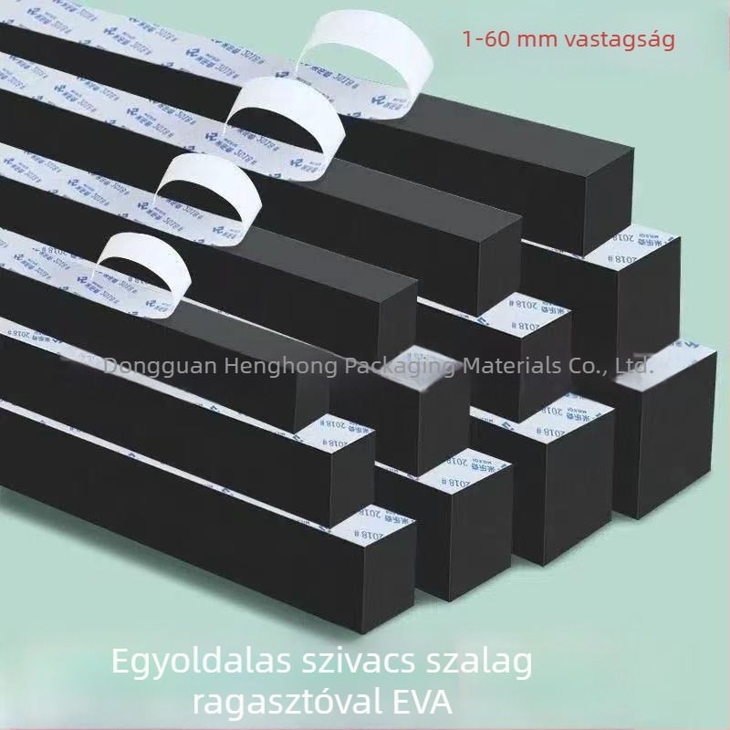3M EVA habos szalag — egyoldalú és kétoldalú ragasztóval ellátott tömítőcsík EVA habból, 3 mm vastagság, nagy sűrűségű hangszigetelés