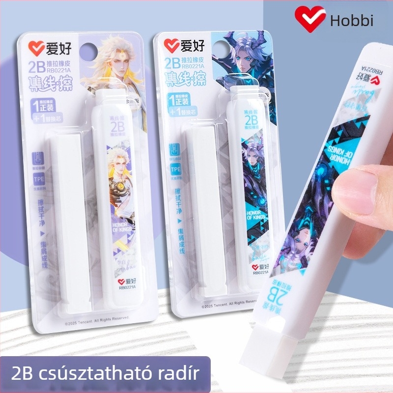 Push-pull radír diákoknak, ceruza radír skiccekhez és rajzokhoz, nyomokat nem hagy