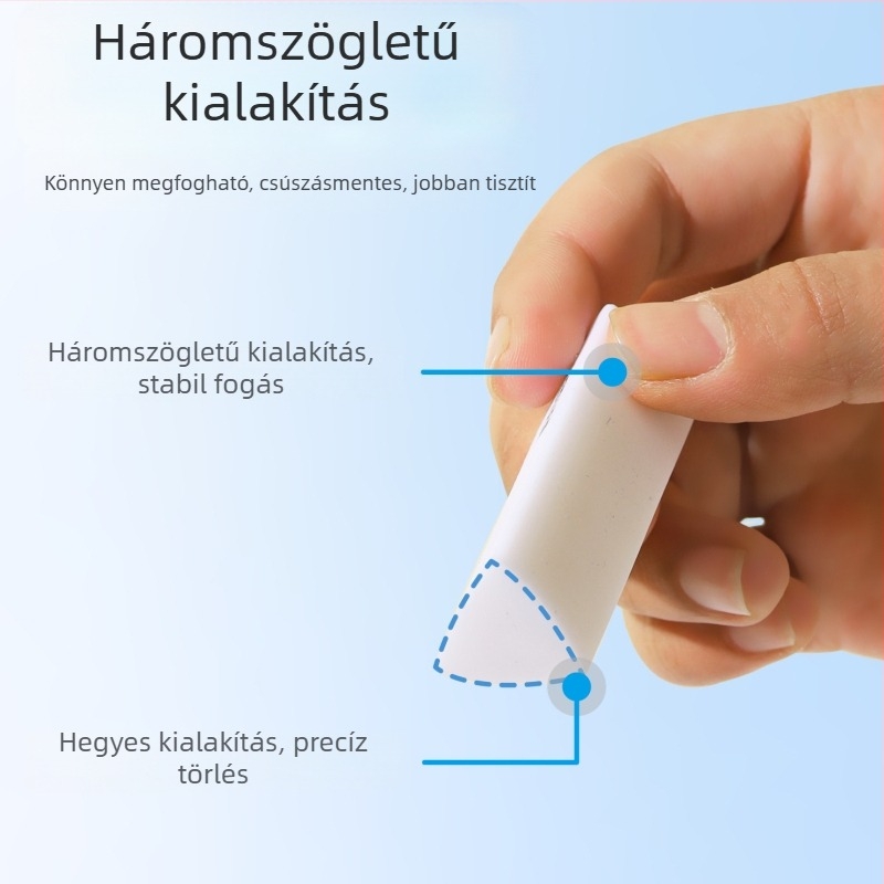Zhenglin háromszög radír gyerekeknek, 2B, dobozos csomagolásban, rajzathoz, nyom nélkül