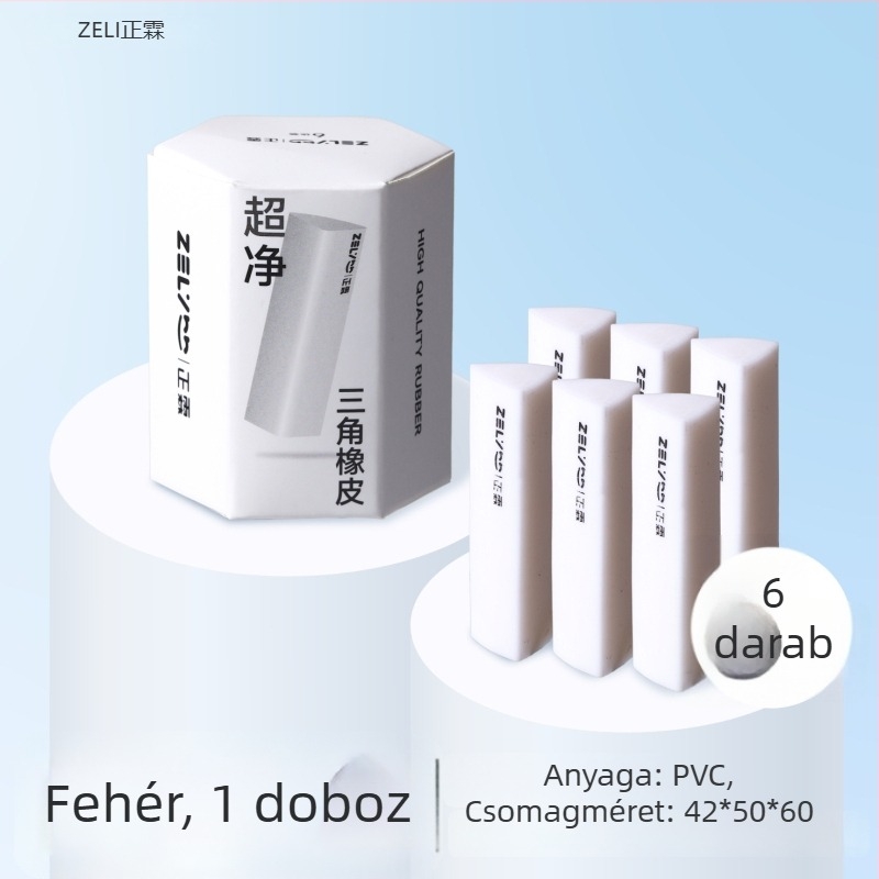 Zhenglin háromszög radír gyerekeknek, 2B, dobozos csomagolásban, rajzathoz, nyom nélkül