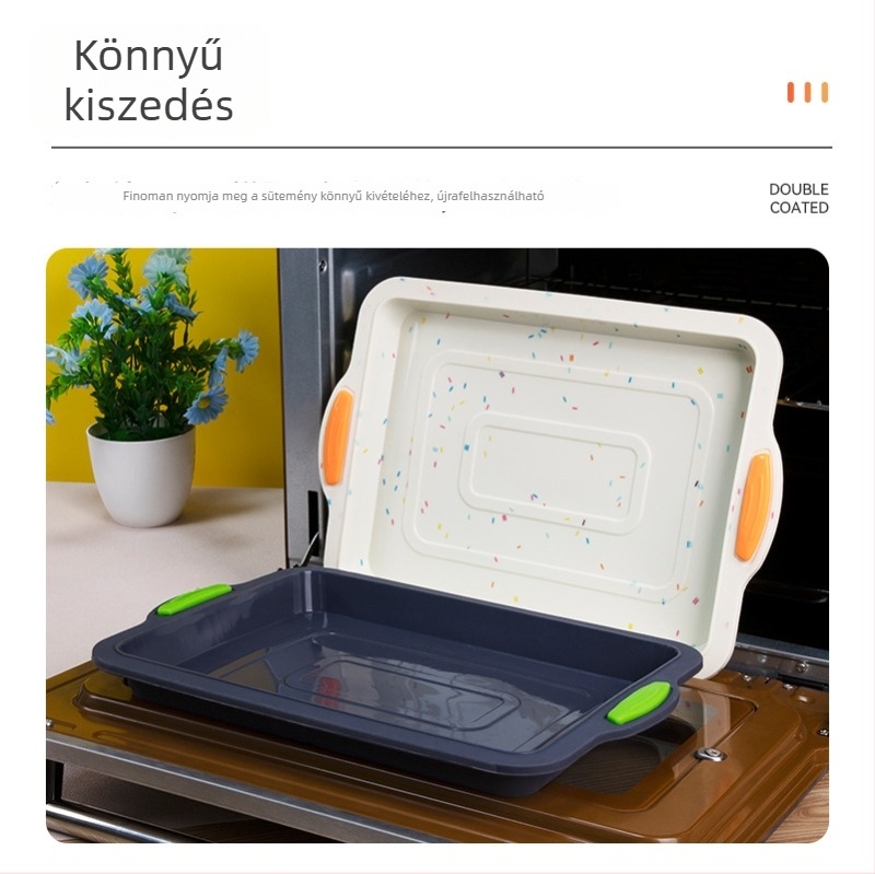 Szilikon négyszögletes süteményforma – tapadásmentes, otthoni sütéshez