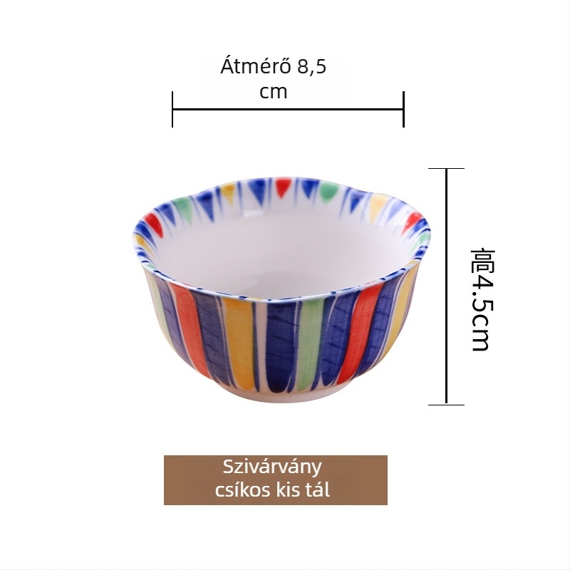 Japán stílusú porcelán mini tál négy rekeszben bambusz dobozban – desszerttál