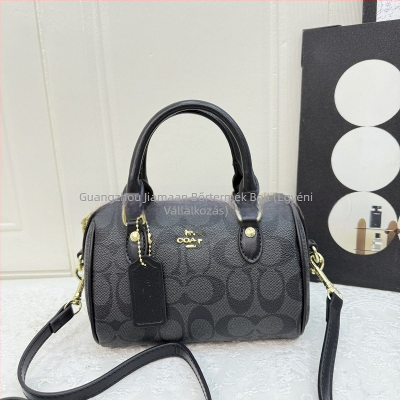 Új párnás táska monogramos mintával, mini crossbody női táska, Boston-stílusú nagy kapacitású kézitáska