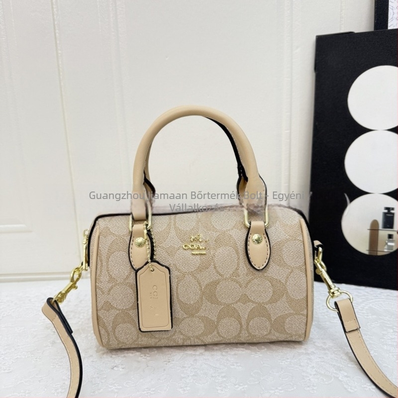 Új párnás táska monogramos mintával, mini crossbody női táska, Boston-stílusú nagy kapacitású kézitáska