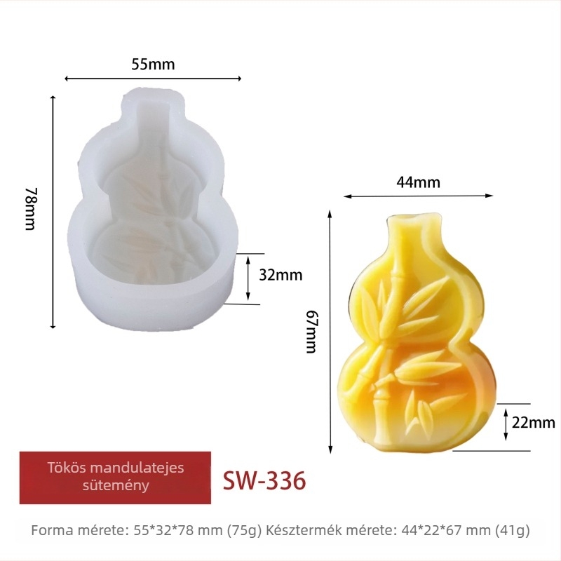 Misono szilikon sütőforma tök-mandula süteményhez – DIY, sütő nélkül, csokoládés tejpuding, mousse torta