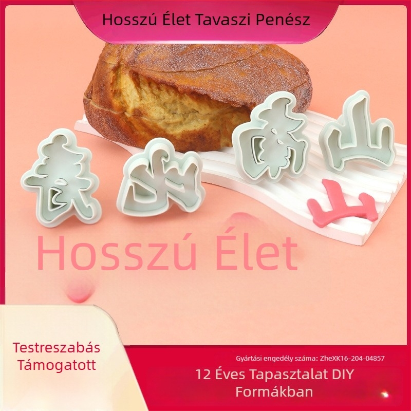 Shoubi Nanshan rugós forma DIY tészta és sütemény formázásához — injektált műanyag süteményforma