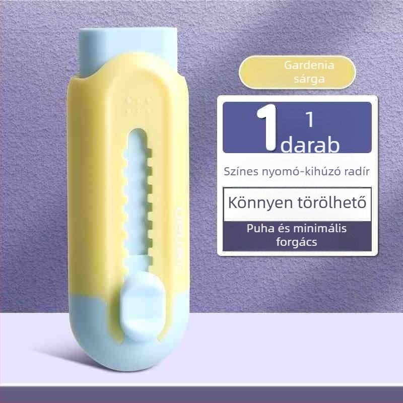 Deli VP455 Színes nyomó- és húzóradír általános iskola számára — minimális nyomok, kevés morzsa