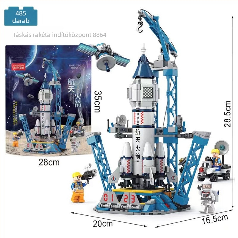 LELE BROTHER LEGO-kompatibilis: űr-, katonai és tűzoltó robot puzzle építőelemek gyerekeknek, ABS műanyag, 400–800 darab