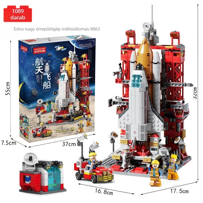 LELE BROTHER LEGO-kompatibilis: űr-, katonai és tűzoltó robot puzzle építőelemek gyerekeknek, ABS műanyag, 400–800 darab
