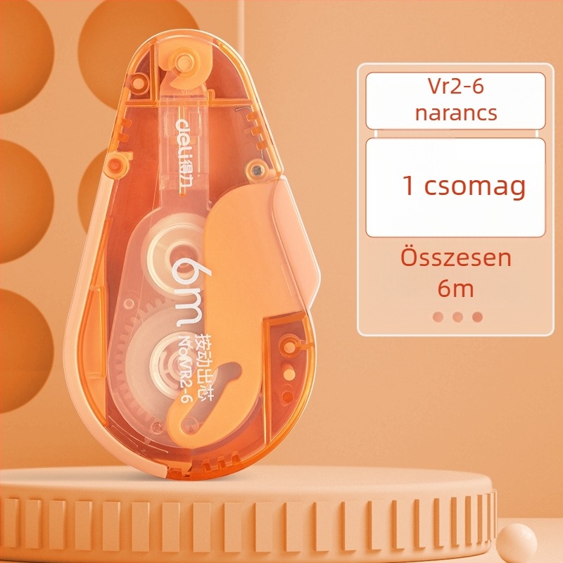 Porálló korrigáló szalag nyomógombos működtetéssel, diákoknak, cserélhető maggal és nagy kapacitással
