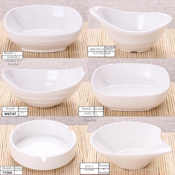 Kétrekeszes melamin tál porcelánhatású, kis mártogatós tál hot pothoz, átmérő 12–14,9 cm