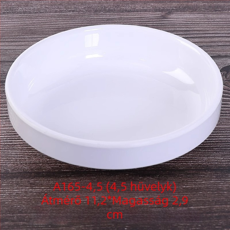 Kétrekeszes melamin tál porcelánhatású, kis mártogatós tál hot pothoz, átmérő 12–14,9 cm