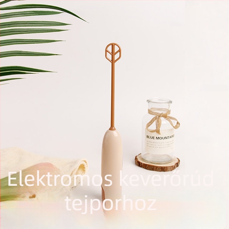 Elektromos tejhabosító kanál kávéhoz és teához; tojásfehérje és fehérjepor felverése