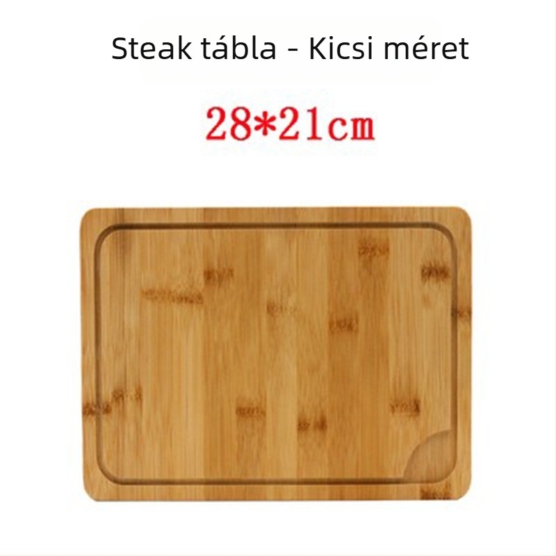 Bambuszból készült tálca - pizza deszka, kerek vagy négyszögletes, átmérő 20 cm