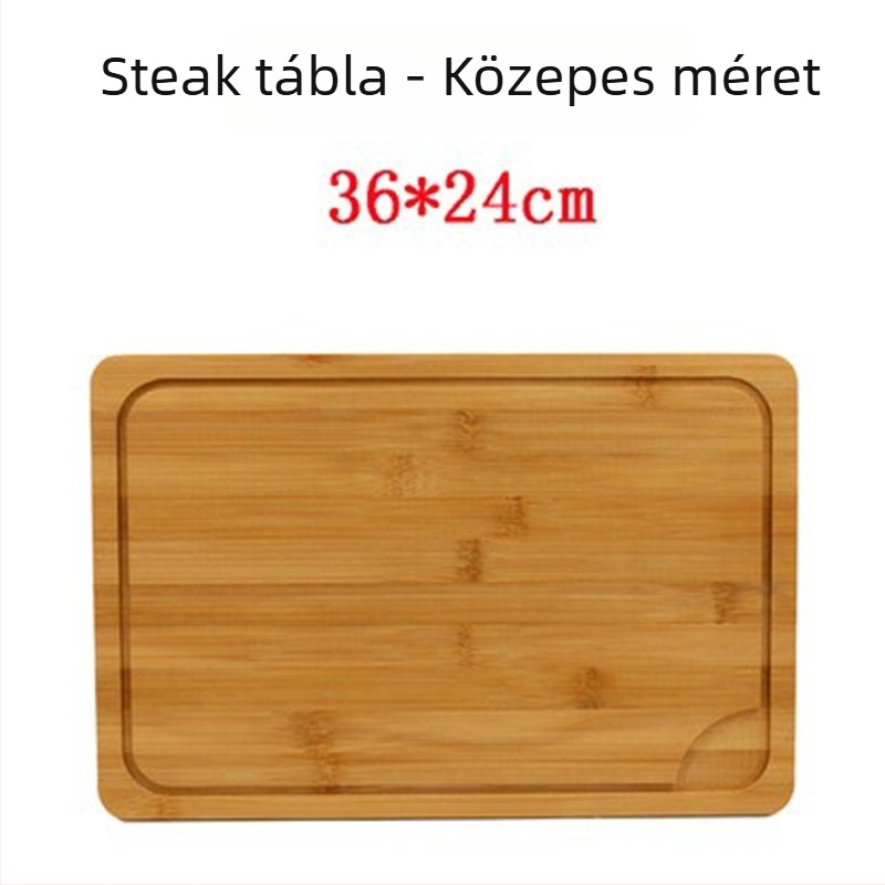 Bambuszból készült tálca - pizza deszka, kerek vagy négyszögletes, átmérő 20 cm
