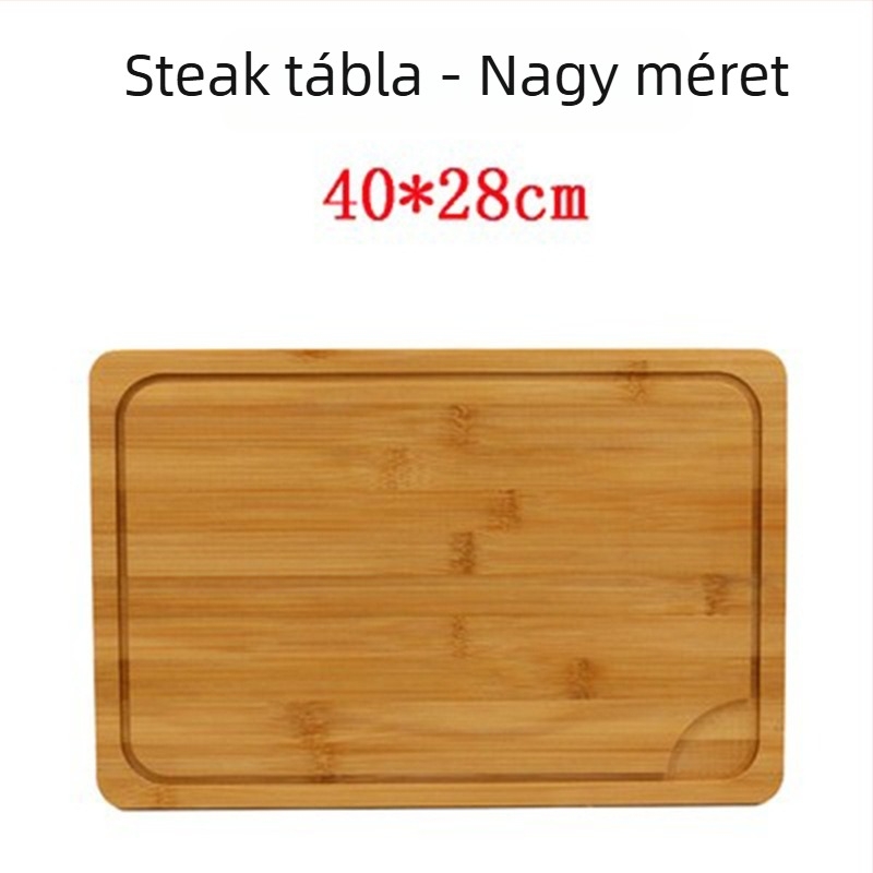 Bambuszból készült tálca - pizza deszka, kerek vagy négyszögletes, átmérő 20 cm