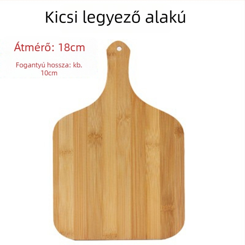 Bambuszból készült tálca - pizza deszka, kerek vagy négyszögletes, átmérő 20 cm