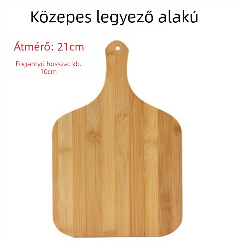 Bambuszból készült tálca - pizza deszka, kerek vagy négyszögletes, átmérő 20 cm