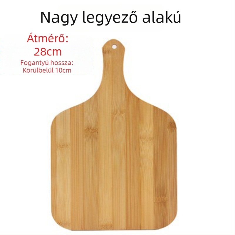 Bambuszból készült tálca - pizza deszka, kerek vagy négyszögletes, átmérő 20 cm