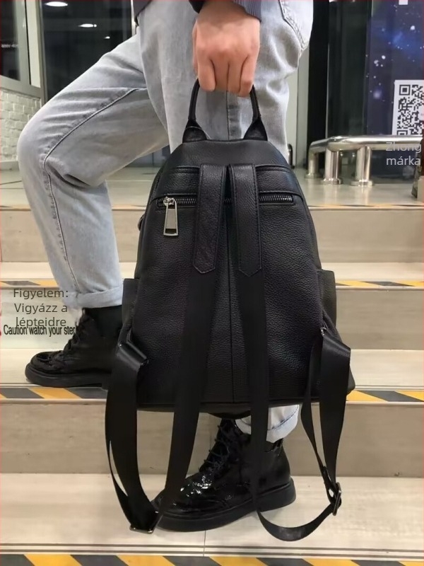 Női lychee mintájú puha bőr hátizsák, plisírozott szegekkel és szív alakú díszítéssel, kézre vehető táskaként, váll- vagy crossbody viselhető, nagy kapacitás
