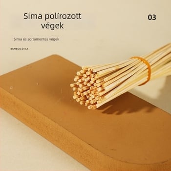 Egyszer használatos bambusz nyársak kereskedelmi felhasználásra – élelmiszer-minőségű nyársak utcai árusoknak, grillezéshez és sütéshez