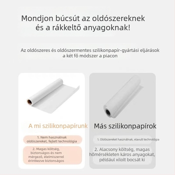 Konyhai extrán vastag szilikon sütőpapír, sütőpapír, zsiradékot felszívó papír, alumíniumfólia a sütőhöz
