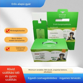 Testreszabható alulzáródó papírdoboz prémium élelmiszer- és ajándékcsomagoláshoz