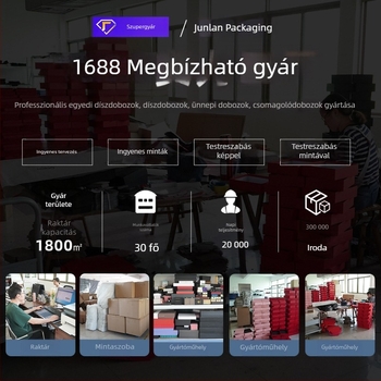 Egyedi fekete téglalap alakú ajándékdoboz nyitható fedéllel, díszítő szalaggal, dupla fedél dizájnnal és forró bélyegző logóval születésnapi csomagoláshoz