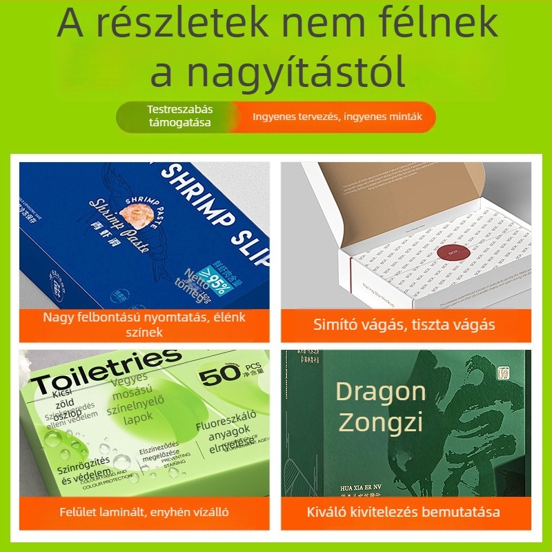 Személyre szabható desszert ajándékdoboz süteményekhez és kenyérhez