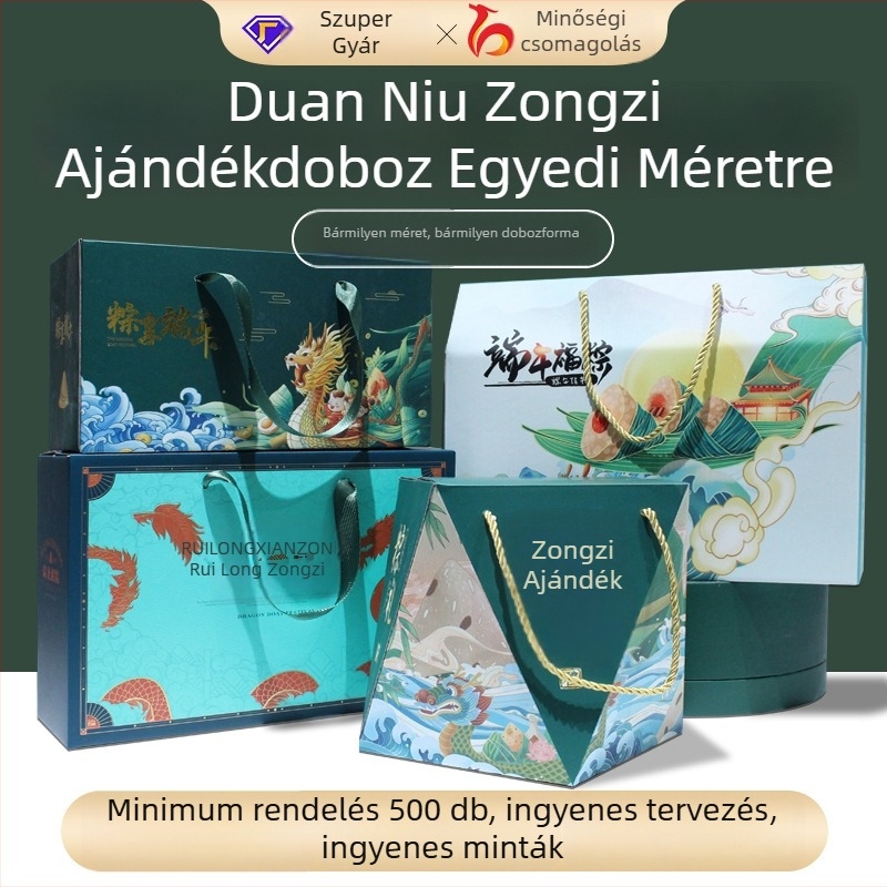 Személyre szabható ajándékdoboz Sárkányhajó Fesztiváljára, hullámkarton csomagolás, luxus doboz, kis tétel