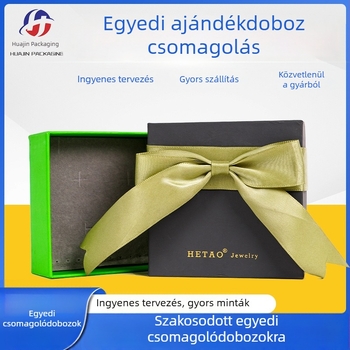 Masnis ajándékdoboz fedővel és alappal – gyűrűknek, fülbevalóknak, nyakláncoknak és medáloknak