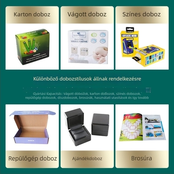 Színes ajándékdoboz, összecsukható hullámkarton doboz kozmetikai csomagoláshoz, logónyomtatás, testreszabható