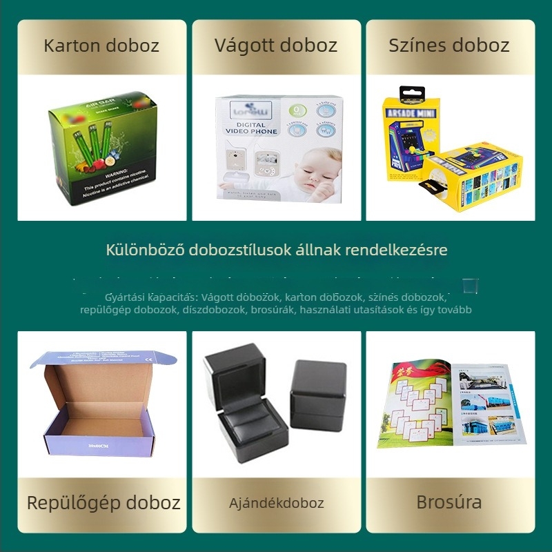 Színes ajándékdoboz, összecsukható hullámkarton doboz kozmetikai csomagoláshoz, logónyomtatás, testreszabható