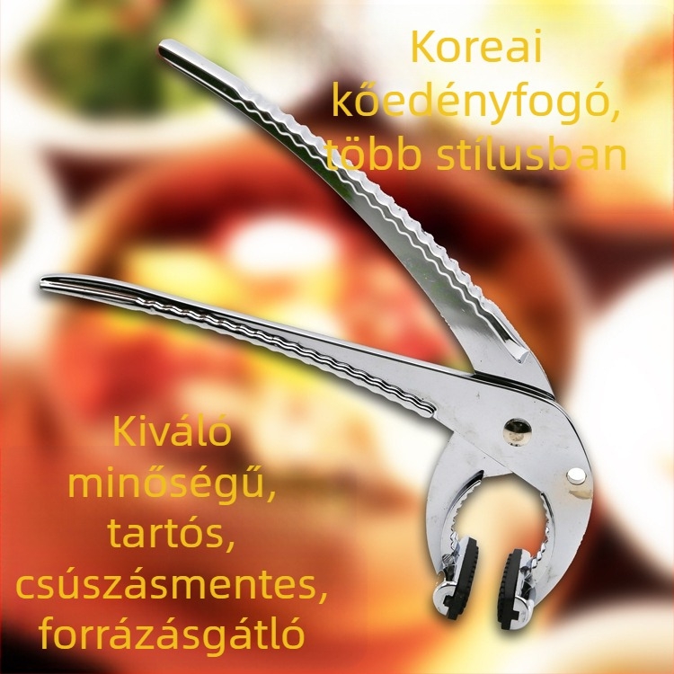 Többcélú hőálló klipsz forró edényekhez, kőedényekhez, öntöttvas edényekhez és pizzatepsikhez