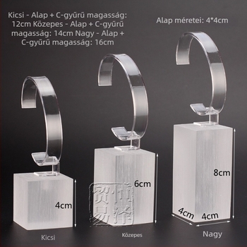 Akril órakiállító és ékszerkijelző állvány