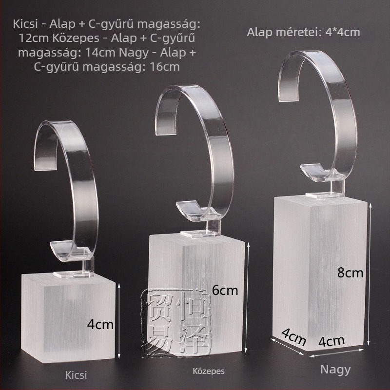Akril órakiállító és ékszerkijelző állvány