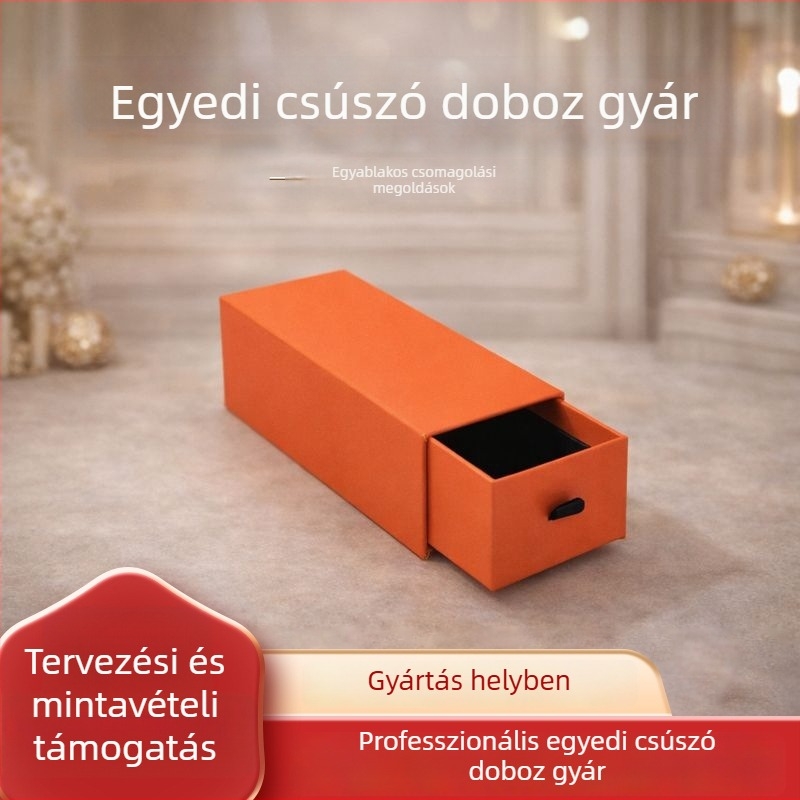 Kihúzható ékszerdoboz csomagolás, egyedi dizájnlehetőségekkel órákhoz és karkötőkhöz
