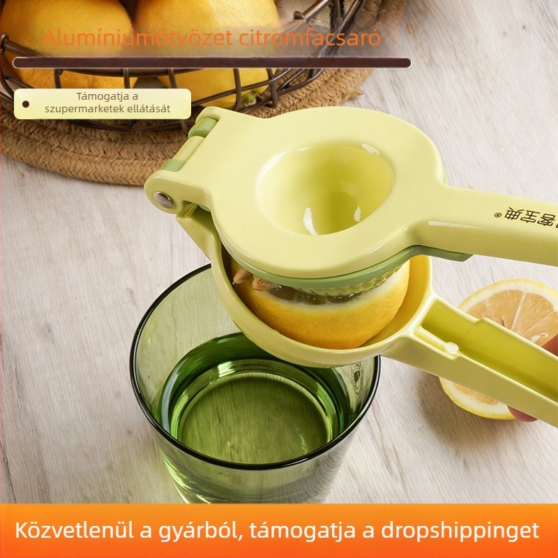 Háromrétegű citromprés, 2 az 1-ben gyümölcsprés, kézi működtetésű, többfunkciós