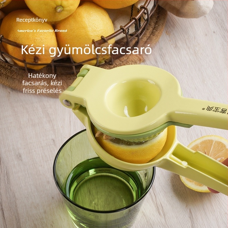 Háromrétegű citromprés, 2 az 1-ben gyümölcsprés, kézi működtetésű, többfunkciós