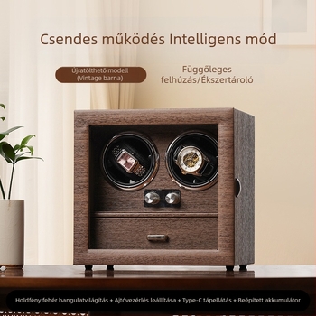Tölthető automata óraszíjhúzó, ékszerdobozzal