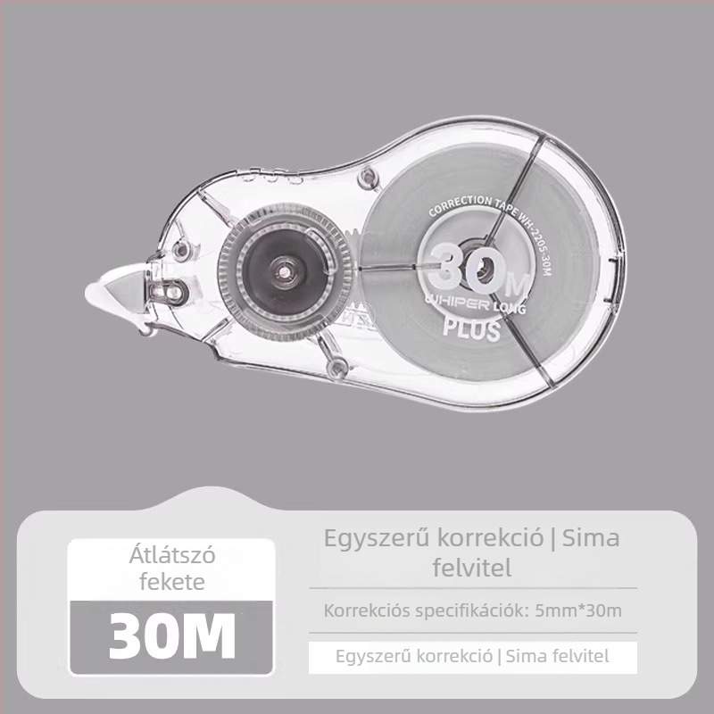Plus javítószalag diákoknak, nagy kapacitású, cserélhető maggal, 20 m vagy 30 m
