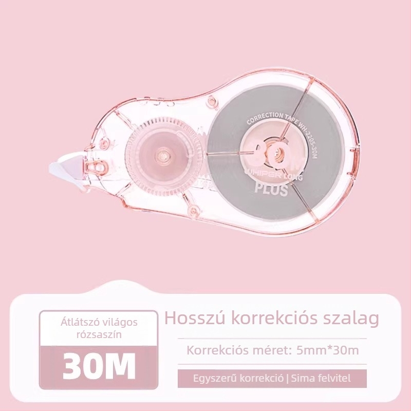 Plus javítószalag diákoknak, nagy kapacitású, cserélhető maggal, 20 m vagy 30 m