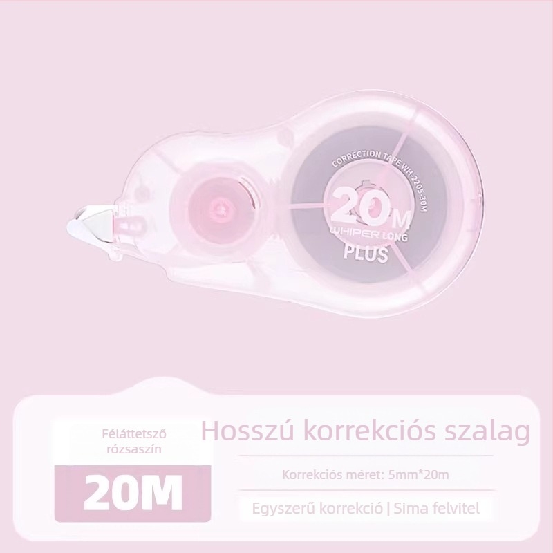 Plus javítószalag diákoknak, nagy kapacitású, cserélhető maggal, 20 m vagy 30 m