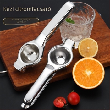 Kézi citrom- és narancsfacsaró rozsdamentes acélból, háztartási konyhához, többfunkciós
