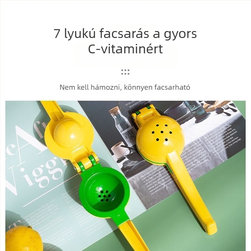 Kézi citromprés – kétoldalas gyümölcsfacsaró, narancs és citrom számára, háztartási használatra