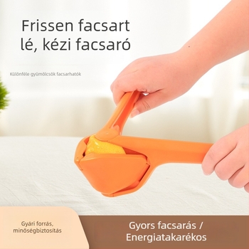 Wow Személyre szabott kézi gyümölcsprés citromklippel – konyhai kézi facsaró
