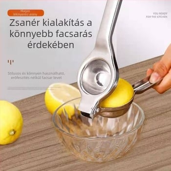 Rozsdamentes acél kézi citromfacsaró és kis gyümölcsfacsaró