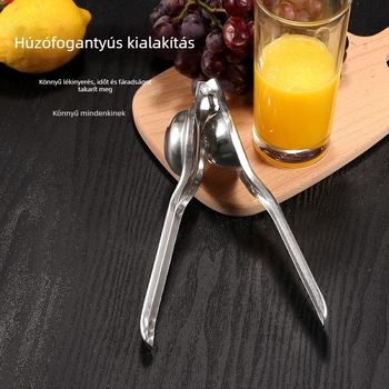 Kézi citromfacsaró és multifunkciós konyhai eszköz, vastagított rozsdamentes acél gyümölcsprés
